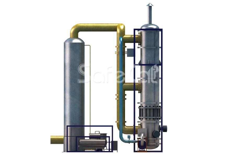 Industrial emissions treatment system Industrial emissions treatment system
