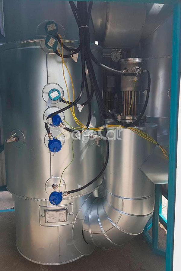 Gas emissions treatment and oxidation plant Gas emissions treatment and oxidation plant